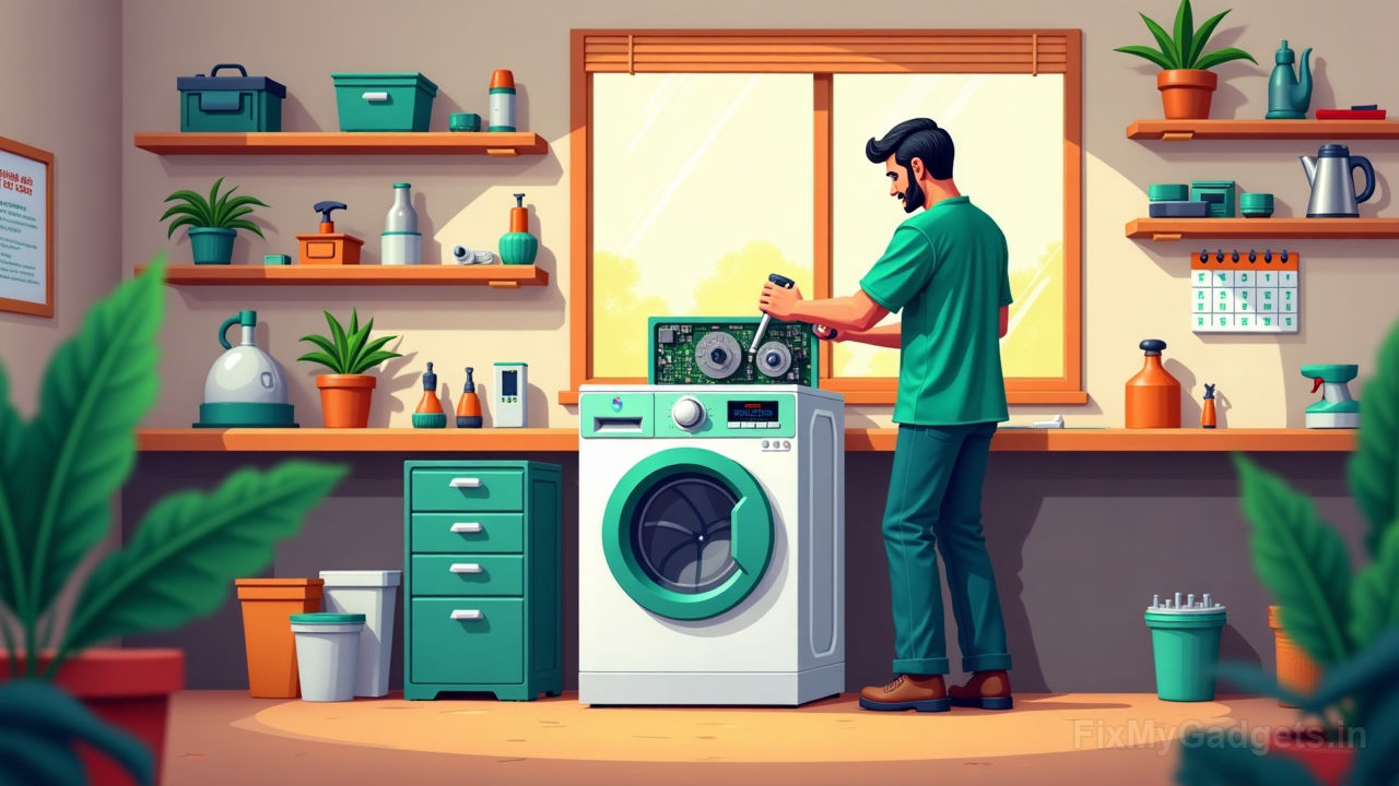 Washing Machine Repair Costs in India: Motor, Drum, PCB